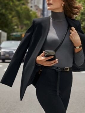 NWOT, SPANX BLACK PERFECT OVERSIZED BLAZER SIZE M